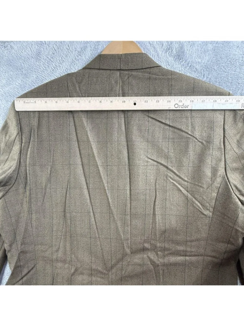 Lauren Ralph Lauren Blazer Mens 42L Brown Herringbone Tweed Sport Coat Jacket